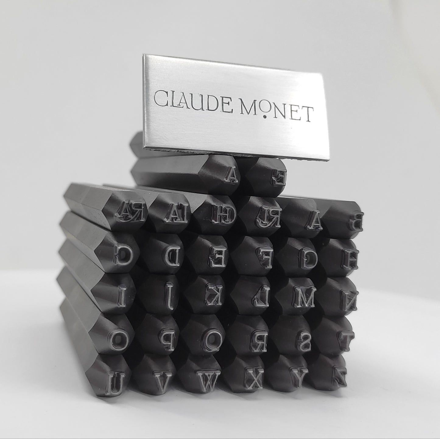 Claude Monet Metal Letter Stamps