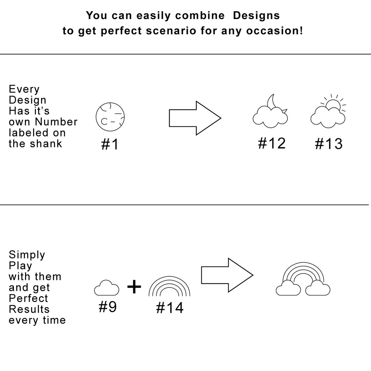 26 WEATHER Design stamps, Part 1