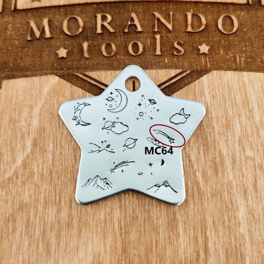 Micro Design Stamp MC64 3x5mm Shooting star right - Ultra Details