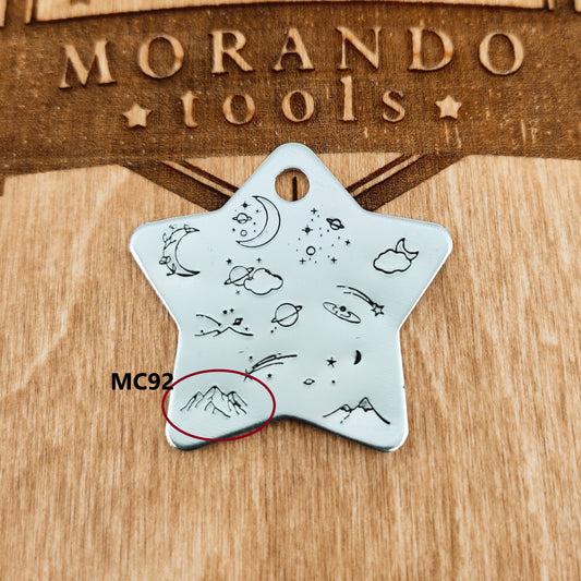 Micro Design Stamp MC92  7x3mm Great mountains of rock- Ultra Details