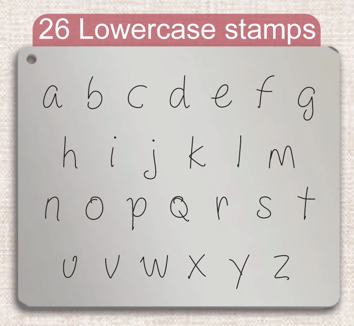 Drawing With Markers Metal Stamps, complete Alphabet.
