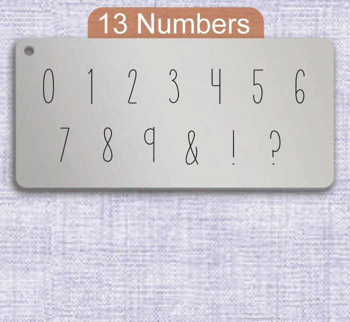 How Many Metal Letter Stamps, full Alphabet.