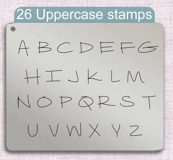 Another Birdhouse Metal Alphabet Stamps, full Alphabet.