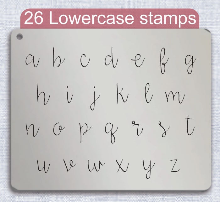 Day Dreamer Metal Alphabet Stamps, full Alphabet.