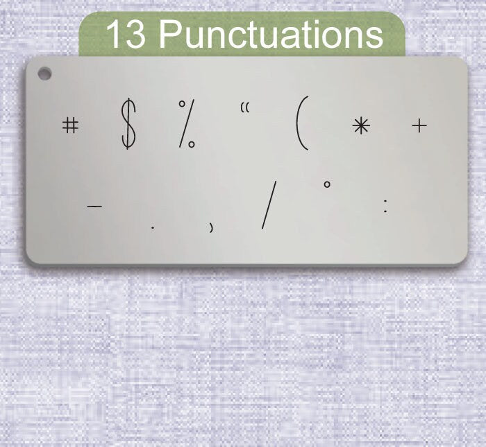 How Many Metal Letter Stamps, full Alphabet.