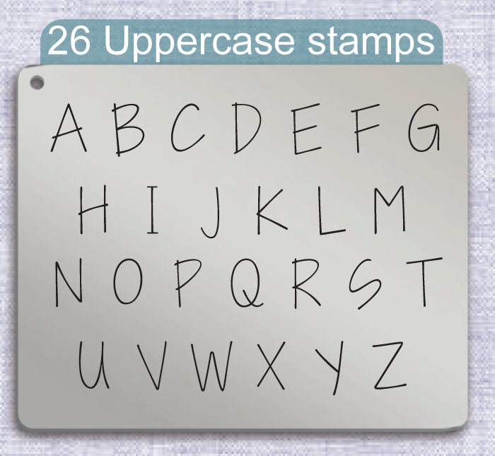 I Need A Font Metal Alphabet Stamps, full Alphabet.