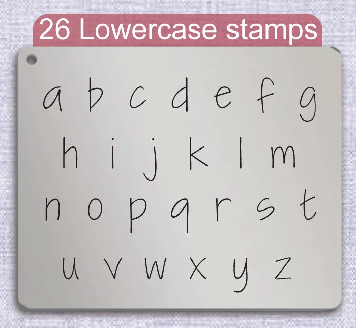 I Need A Font Metal Alphabet Stamps, full Alphabet.