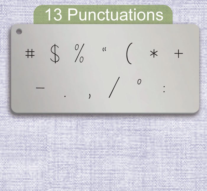 I Need A Font Metal Alphabet Stamps, full Alphabet.