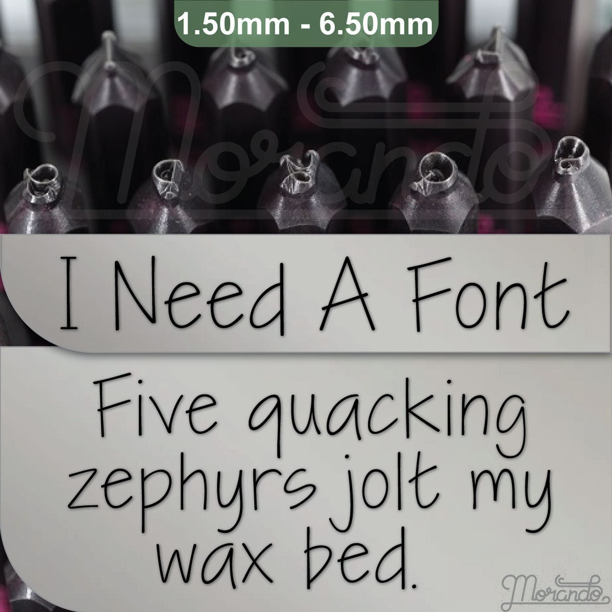 I Need A Font Metal Alphabet Stamps, full Alphabet.