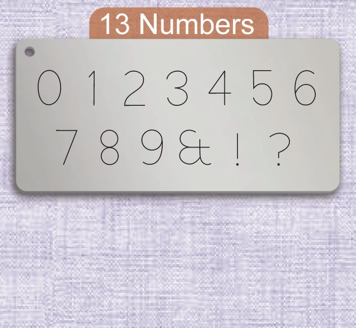 早晨型金属字母邮票,全字母。