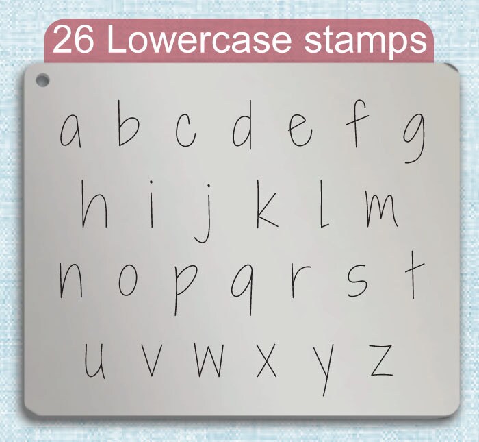 Shadows Into Metal Alphabet Stamps, full Alphabet.