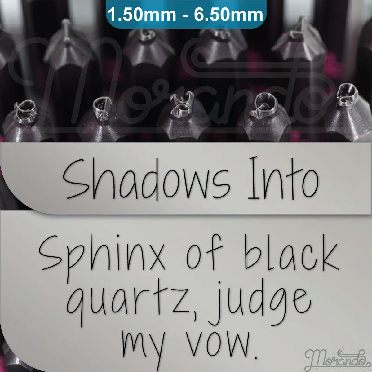 Shadows Into Metal Alphabet Stamps, full Alphabet.