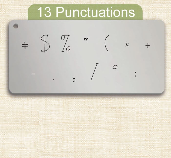 Snicker Doodle Letter Metal Stamps, full Alphabet.