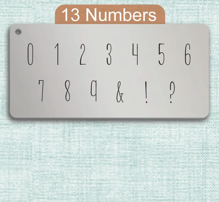 Two Is Better 字母金属印章,完整字母表。