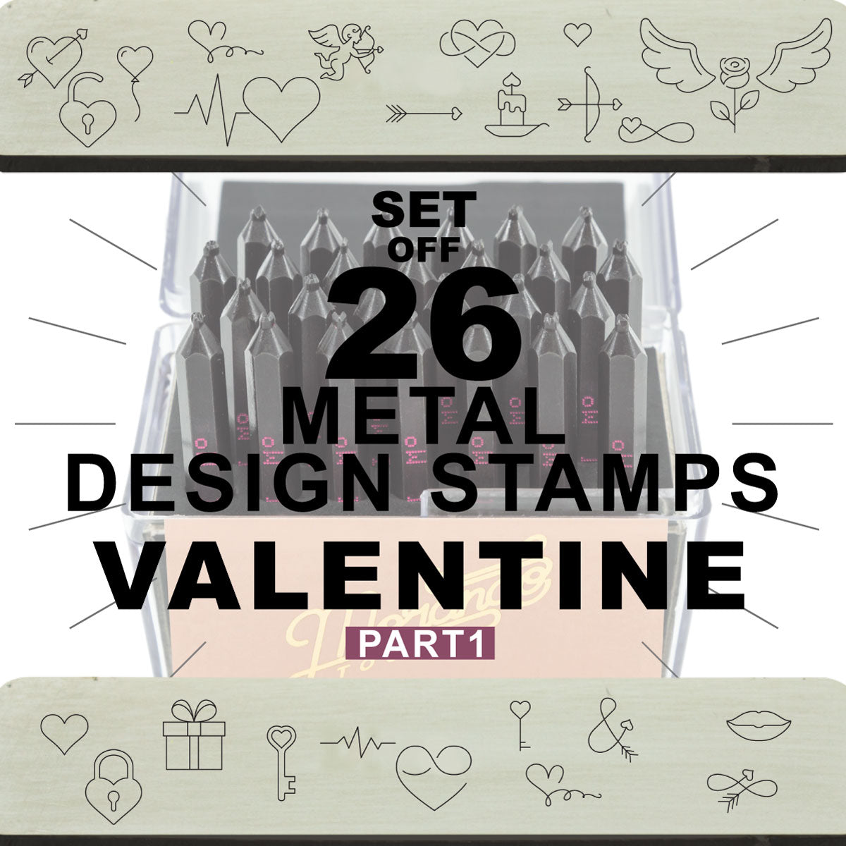 26 VALENTINE Design stamps, Part 1