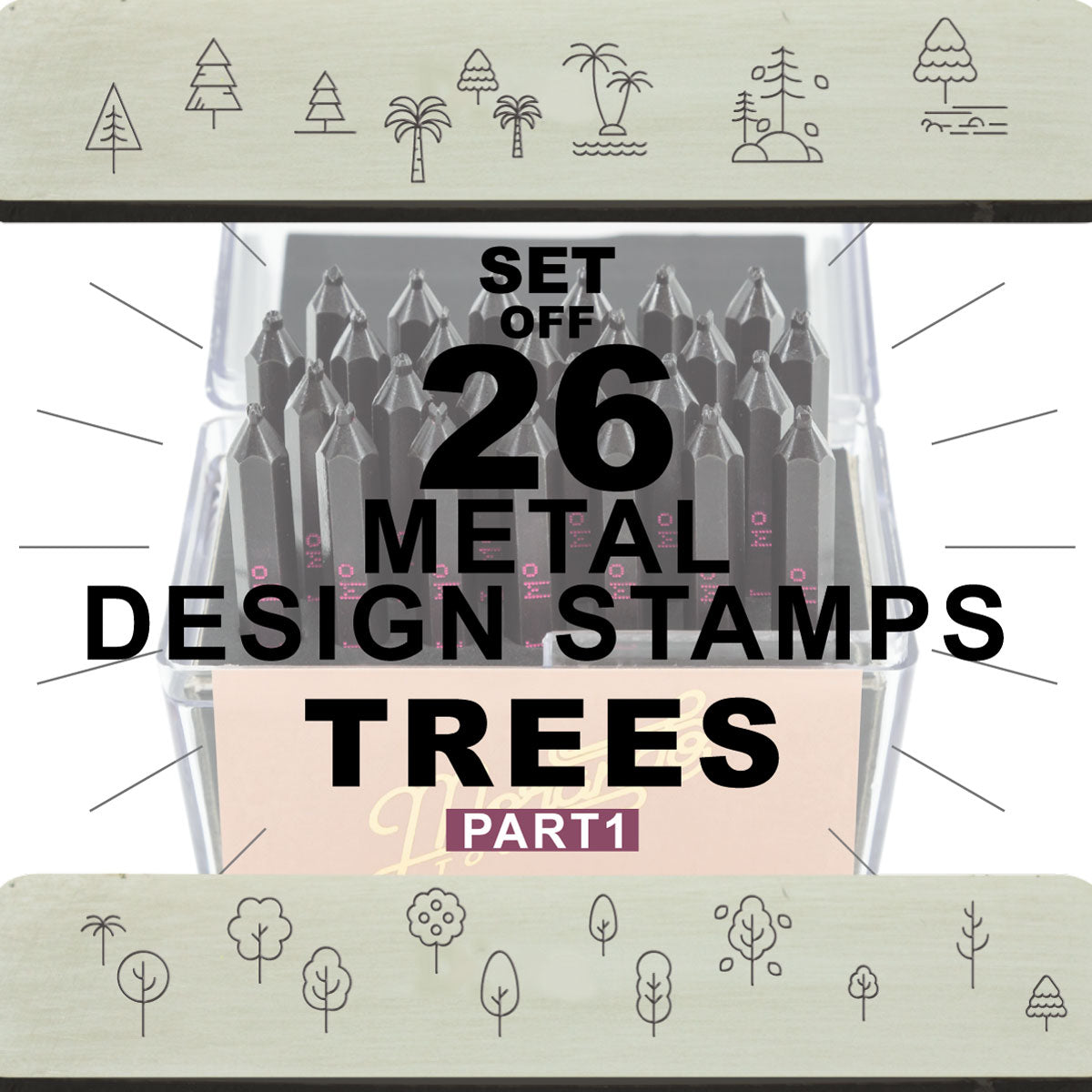 26 TREES Design stamps, Part 1