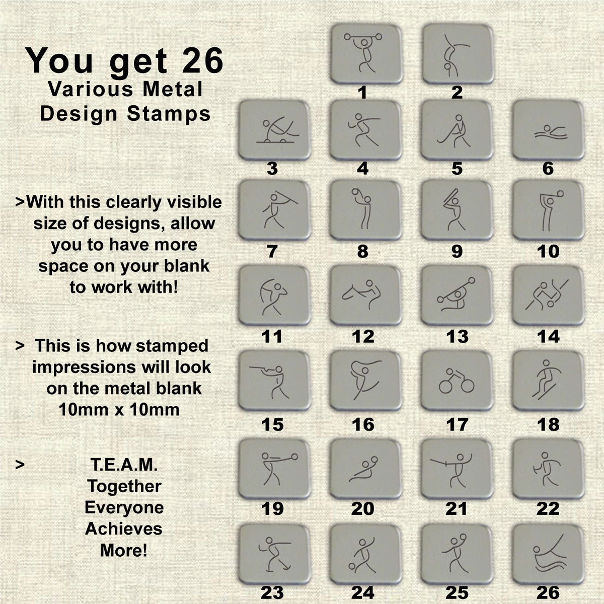 26 SPORT Design stamps, Part 2