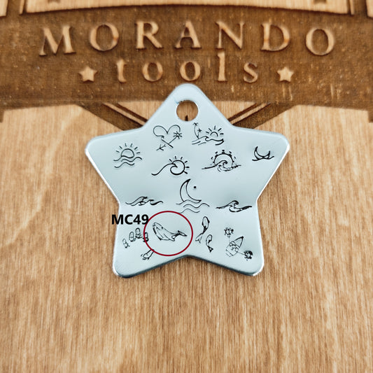 Micro Design Stamp MC49 6x3mm Whale - Ultra Details