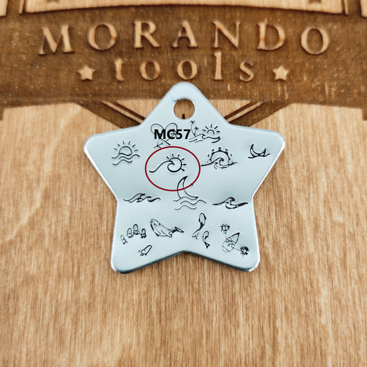 Micro Design Stamp MC57 6x3mm Wave,Sun - Ultra Details