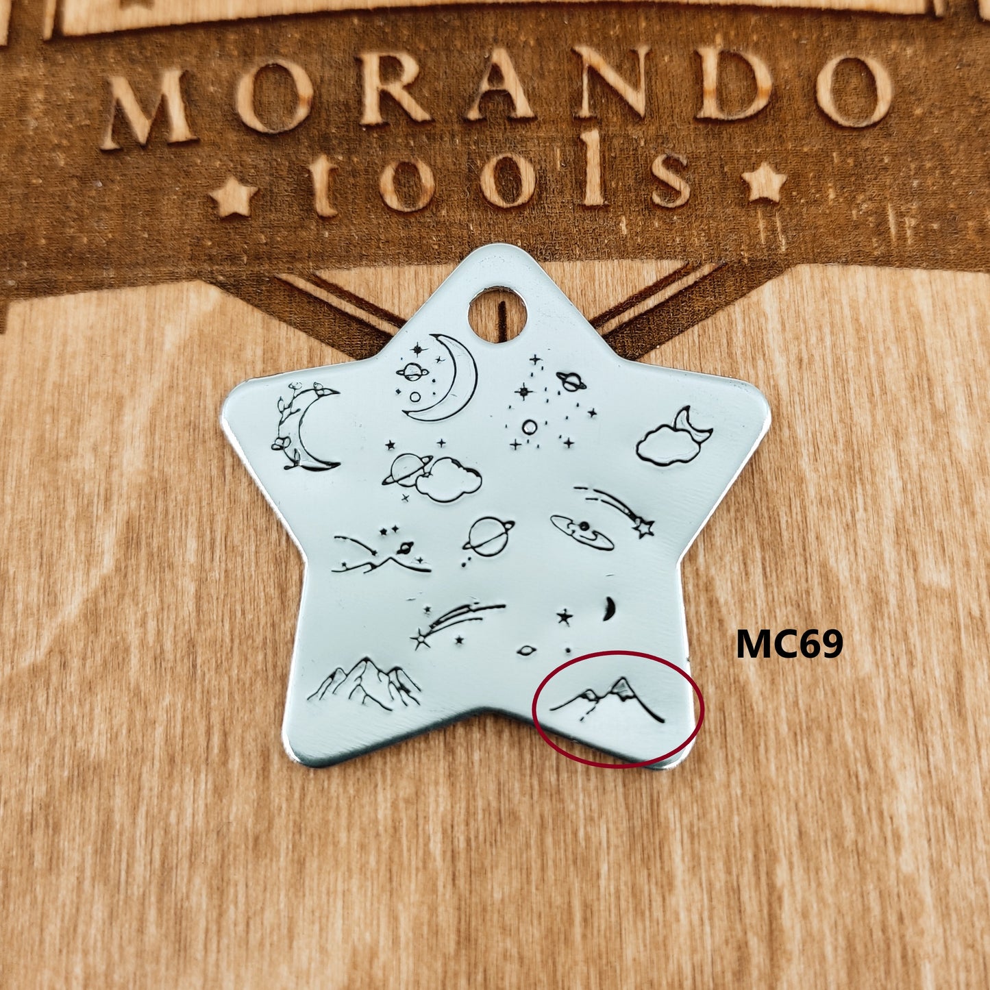 Micro Design Stamp MC69  7x3mm Mountains- Ultra Details
