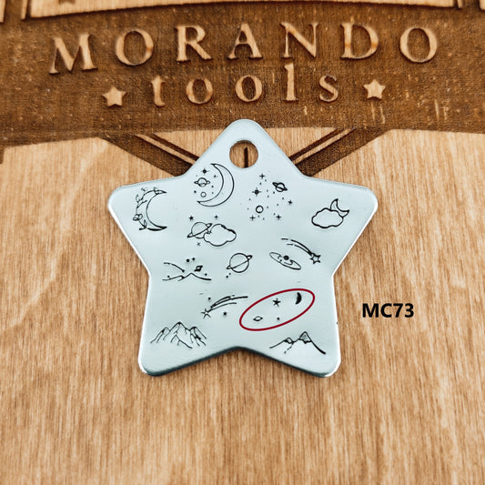 Micro Design Stamp MC73 5x5mm Space,stars- Ultra Details