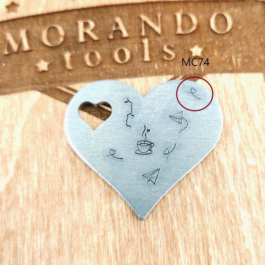 Micro Design Stamp MC74  4x2mm  Love, heart- Ultra Details