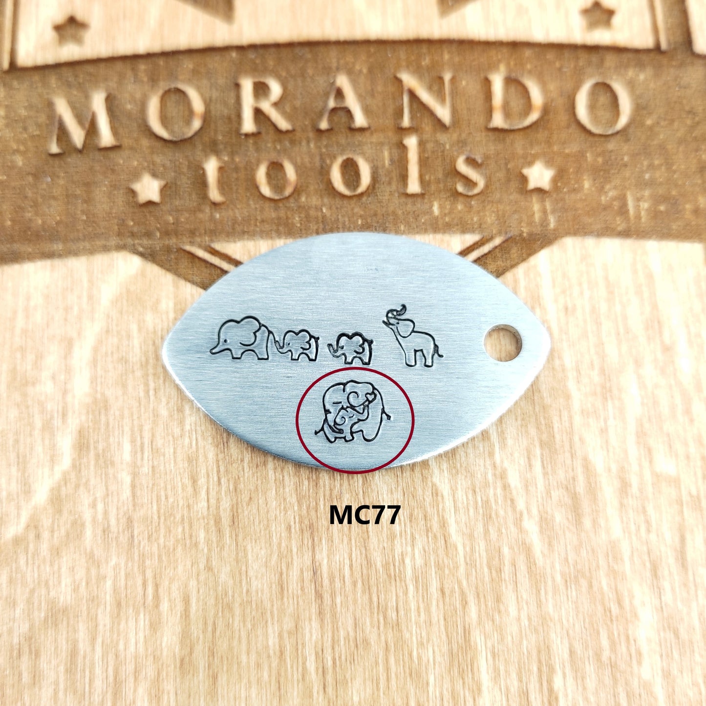 Micro Design Stamp MC77  5x6mm  Cute elephants- Ultra Details