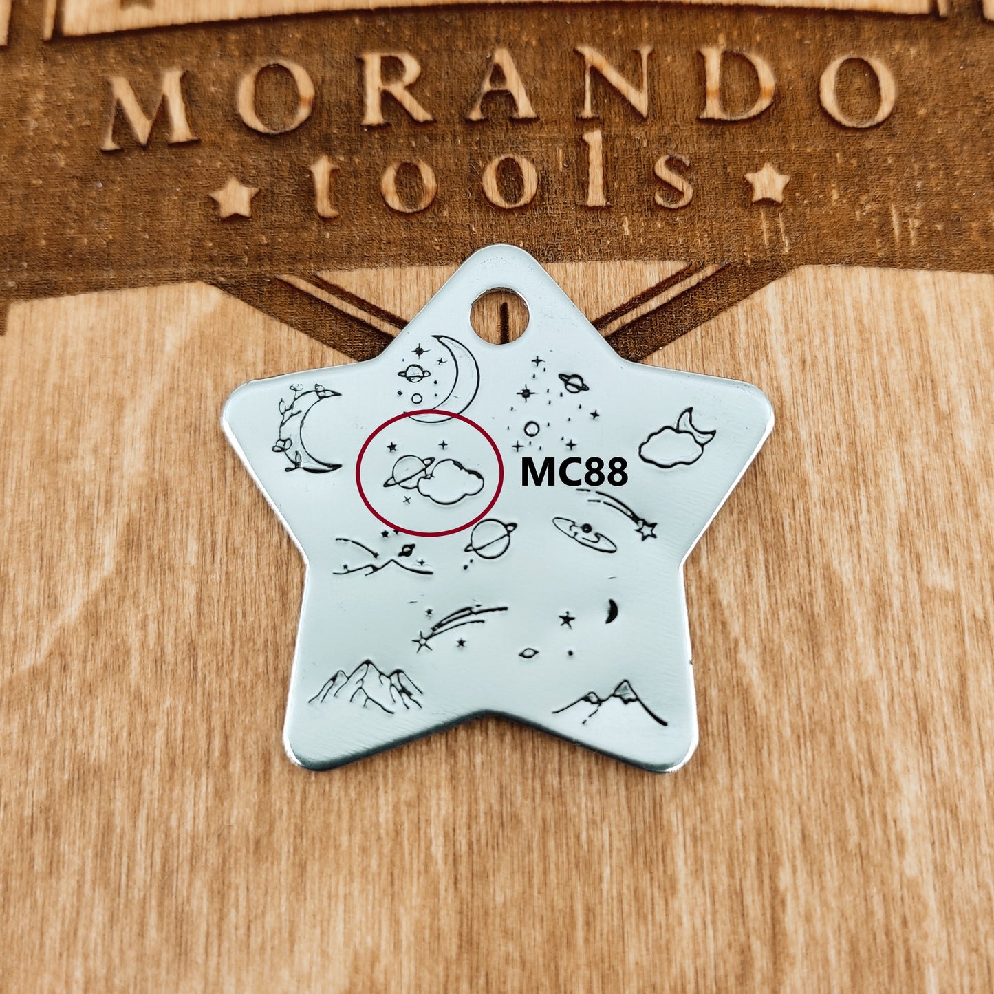 Micro Design Stamp MC88  7x7mm Mars, Clouds- Ultra Details