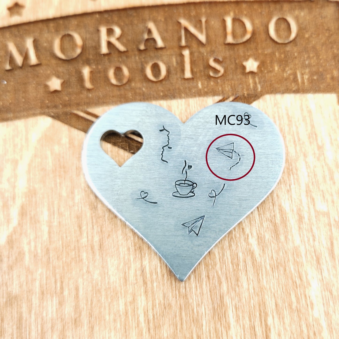 Micro Design Stamp MC93  5x5mm Paper Plane- Ultra Details
