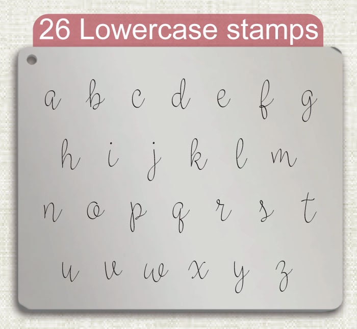 Carried Away Metal Alphabet Stamps, full Alphabet.