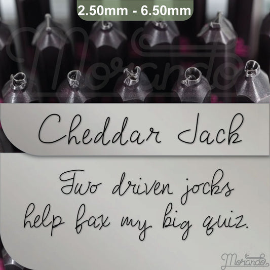 CheddarJack Metal Stamps, complete Alphabet.