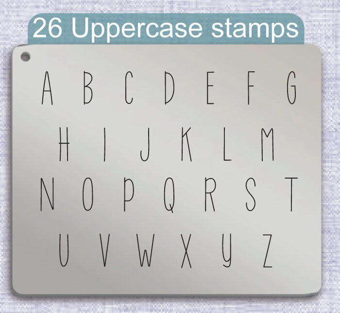 How Many Metal Letter Stamps, full Alphabet.