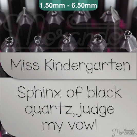 幼儿园小姐金属字母邮票,全字母。