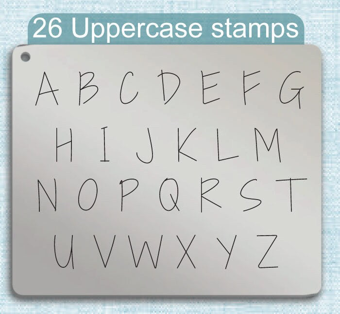 Shadows Into Metal Alphabet Stamps, full Alphabet.