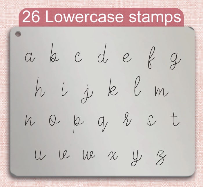 Teen Smile Metal Stamps, complete Alphabet.