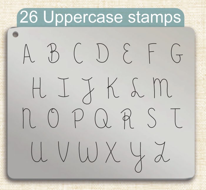 Thousand Years Metal Stamps, complete Alphabet.