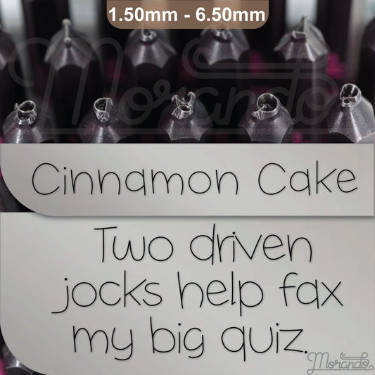 肉桂蛋糕金属字母邮票,全字母。