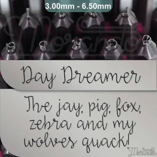 Day Dreamer Metal Alphabet Stamps, full Alphabet.