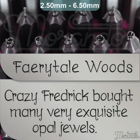 Faerytale Woods Metal Stamps, complete Alphabet.