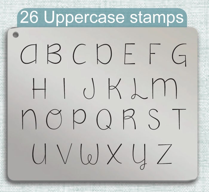 Falling Slowly Metal Stamps, complete Alphabet. – My Metal Stamp