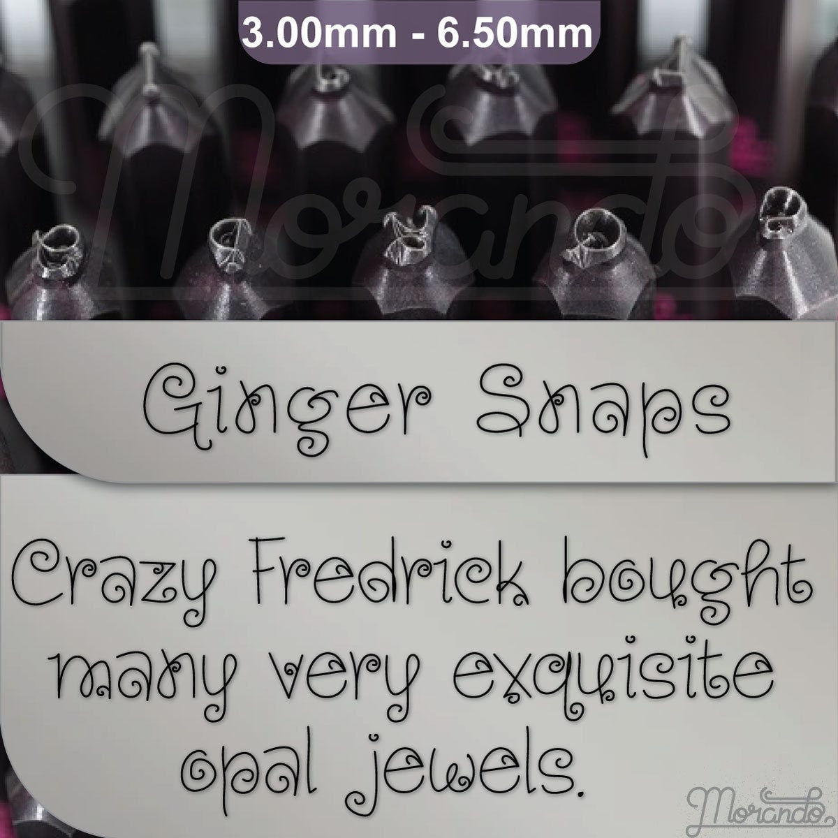 Ginger snaps Metal Alphabet Stamps, full Alphabet. – My Metal Stamp