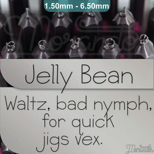 Jelly Bean Metal Alphabet Stamps, full Alphabet.