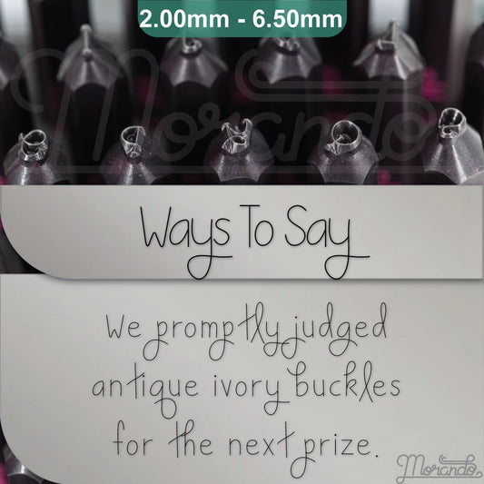 说金属字母邮票的方式,完整的字母表。